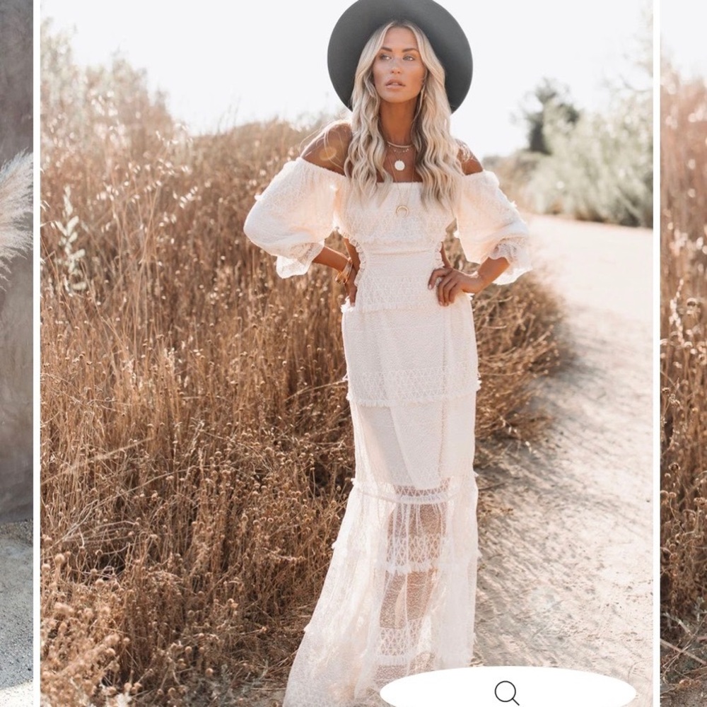 VICI Off the shoulder maxi dress